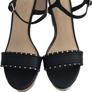 Jewel Badgley Mischka Wedge Platform Sandal